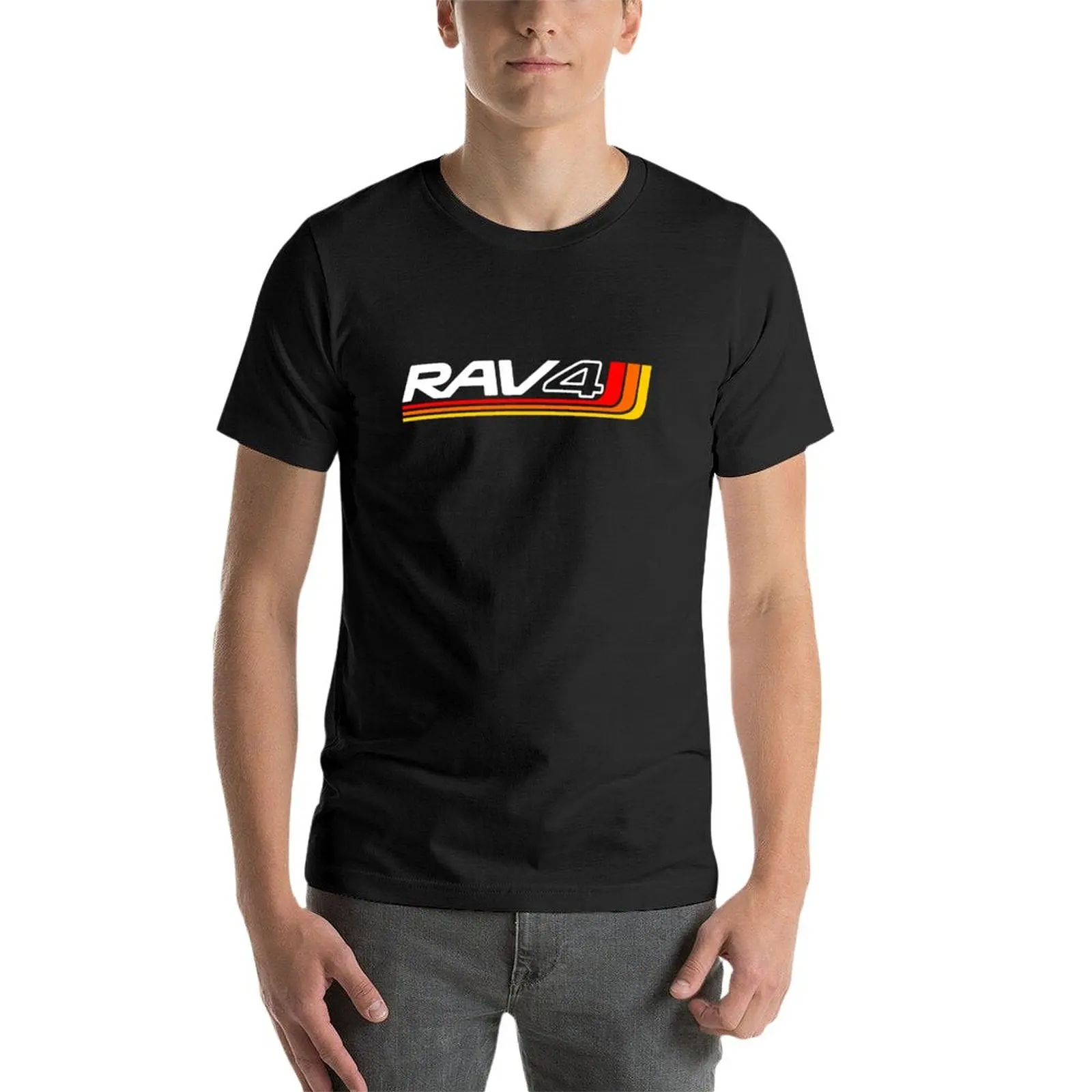 Camiseta vintage para hombre, ropa de arte de color Heritage RAV4, divertida, gráfica, novedad