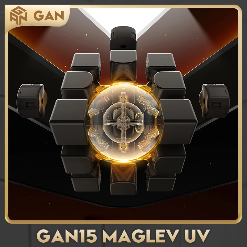 GAN 신상 Gan 15 자기 부상 UV 마그네틱 매직 스피드 큐브, 스티커리스 전문 GAN 15 M Cubo Magico 퍼즐, 어린이용 GAN 