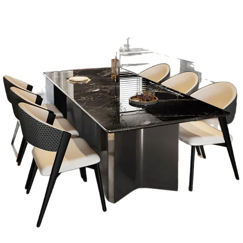 Customizable dining table thickened panel modern simple small apartment