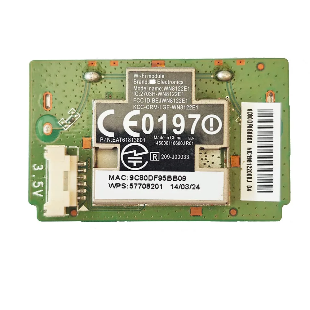 EAT61813801 WN8122E1 141812220005J R01 Wi-Fi Module for  TV 55UF6450-UA 42LN5700-UA 47LA6200-UA WIFI Board Wireless Module 4 pin