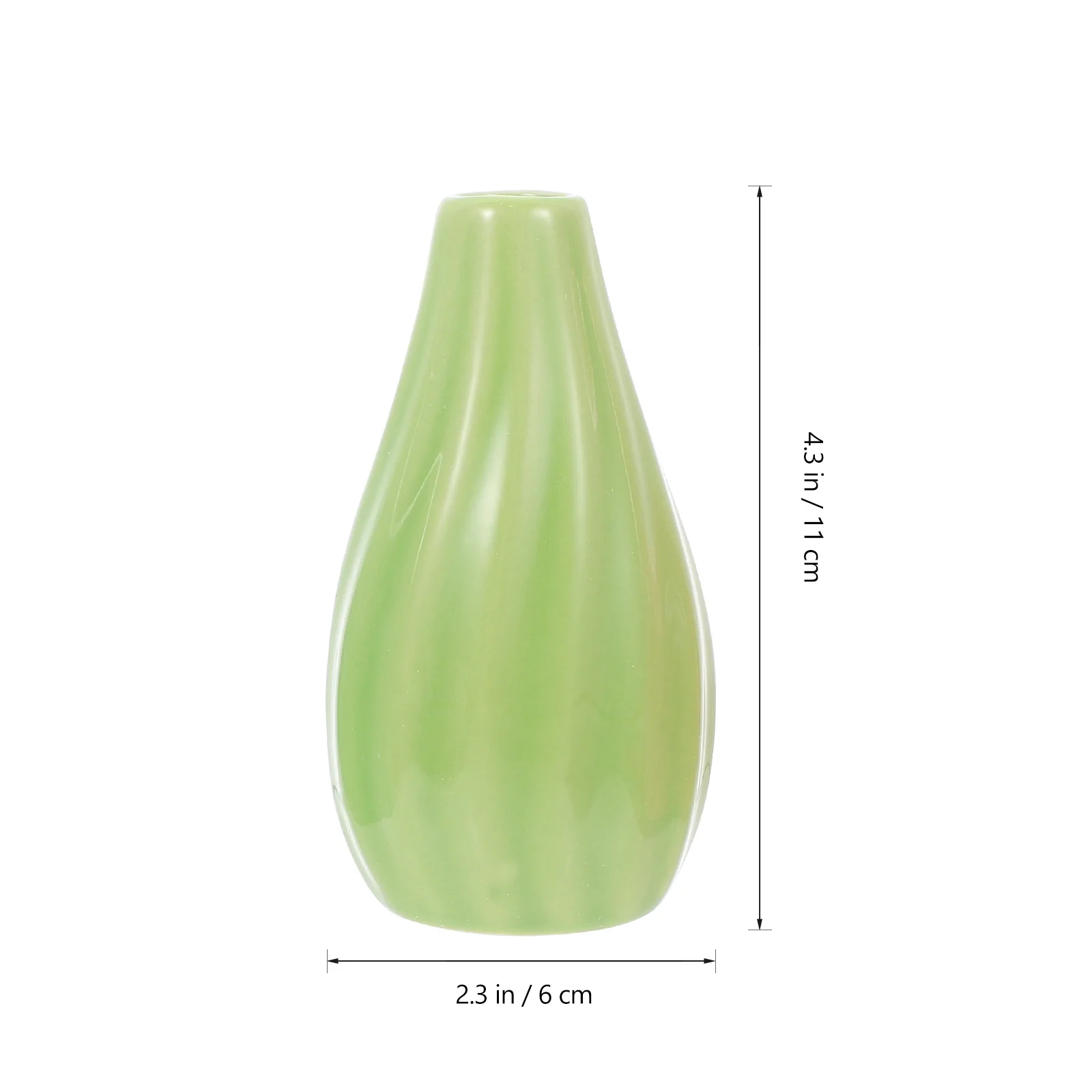 

3 Pcs Desktop Vase Decorative Flower and Plant Container Tabletop Ceramics Plants Hydroponic