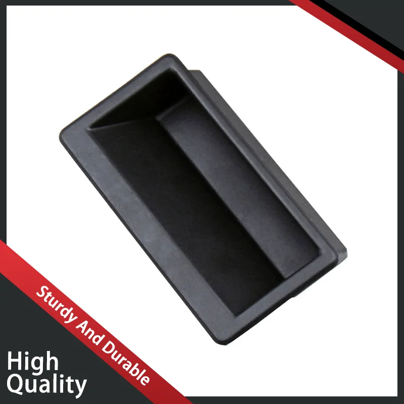 Black Embedded Plastic Handle Industrial Electrical Control Cabinet Door Hidden Invisible Multiple Specifications