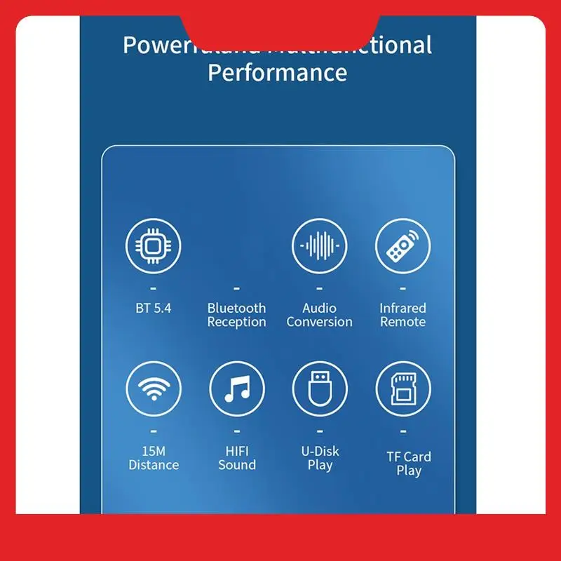 HIFI 5.4 Bluetooth Receiver Digital To Analog Digital To Analog Remote Control Converter Adapter