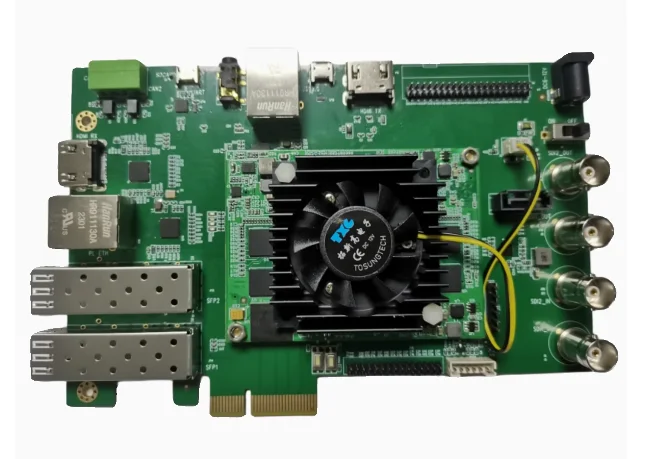 For XILINX zynq FPGA development 3G 6G sdi pcie sfp Optical fiber lvds hdmi video board