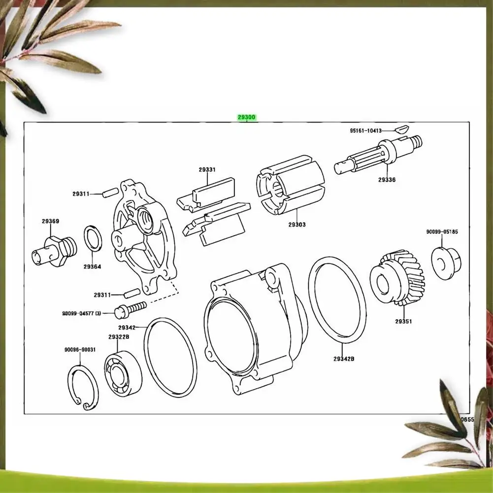 

Portable 1 Piece New Engine Vacuum Pump Silver Metal For Toyota Land Cruiser HZJ75 HDJ78 HDJ80 1PZ 1HZ 1HD