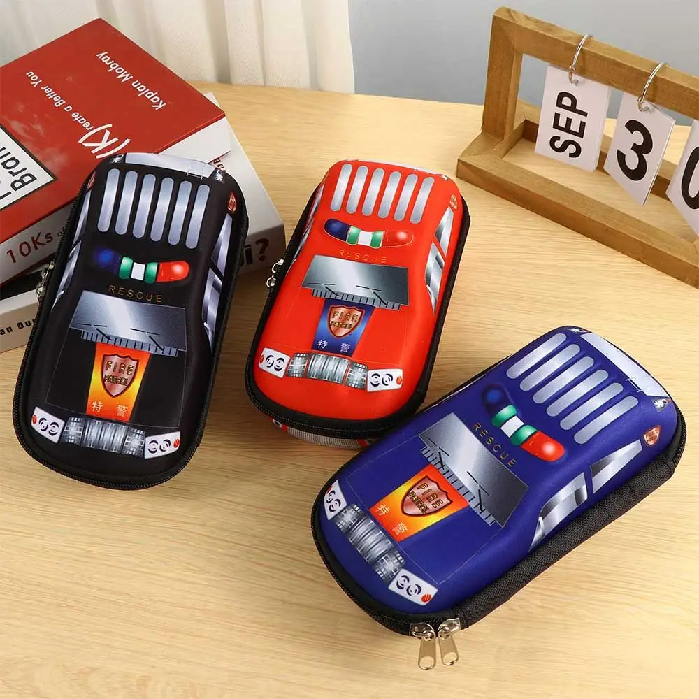 School Plastic Storage Bags Stationery Pen Holder Boy 3D Pencil Bag Car Pencil Cases Stationery Pouch School Pencil Box