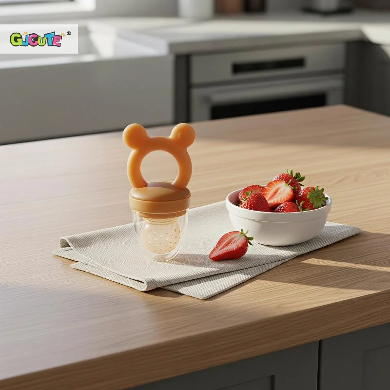 Silicone Baby Fruit Feeder Set Breastmilk Popsicle Freezer Molds For Baby Teething Infant Self Feeding Storage Container