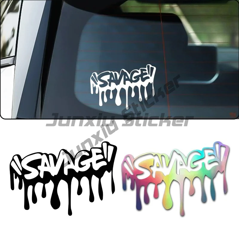 

SAVAGE Sticker,Car Stickers, Vinyl Decals - for Cars, Trucks, Walls, Laptops, Windows, Motorcycles, Bumpers or Crafts