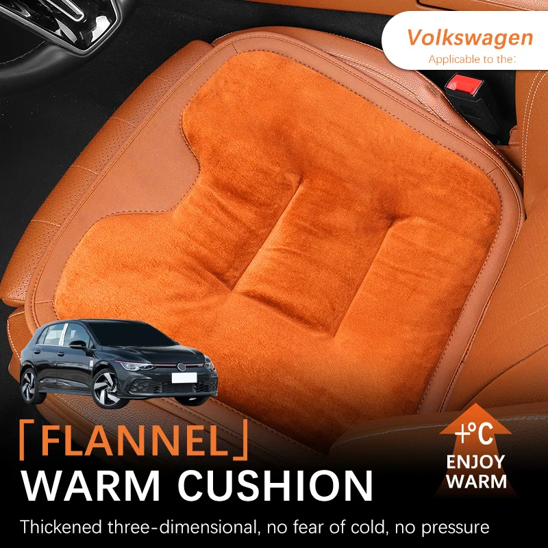 Winter Warm Car Seat Cover Cushion Plush Pad Protector Mat Soft Comfortable Wear-resistant For Volkswagen Golf Interior