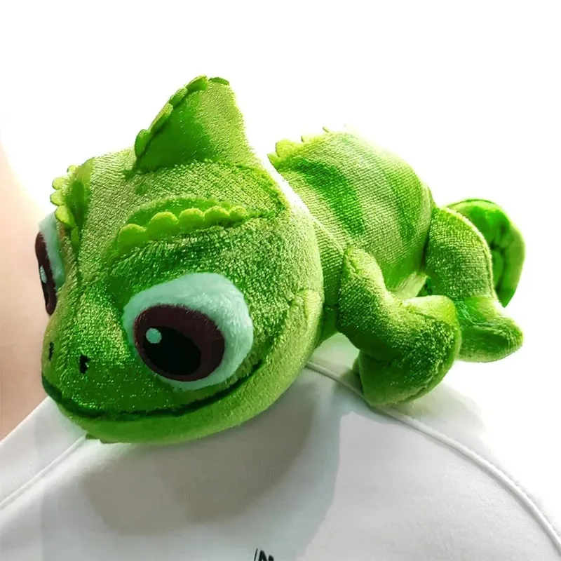 Tt-Bautiful and Vivid Pascal Rapunzel Chameleon Lying Shoulder Plushie Toy Stuffed Doll Plush Toys