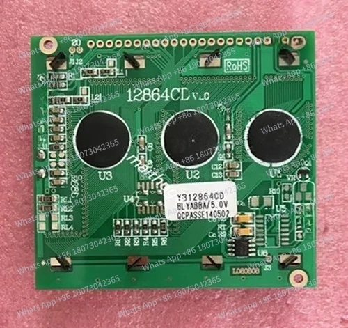 

3,0-дюймовый 20-контактный параллельный графический ЖК-модуль 12864CD с контроллером KS0108, 3,3В/5В, синяя/белая/желто-зеленая подсветка