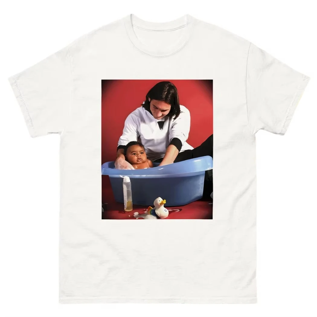 Messi & Lamine Yamal Take A Bath Graphics Unisex Tshirt Cotton Argentina & Spain Men's Fashion Football Creativity Shirt