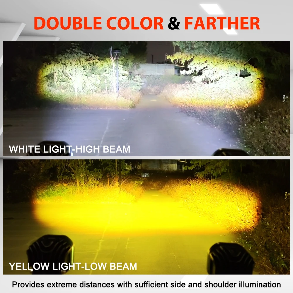 5D Projector Led Driving Spot Auxiliary Light Offroad 4x4, Cube Led Off Road Fog Lamp 12V 24V 3 Inch Led Pods Light