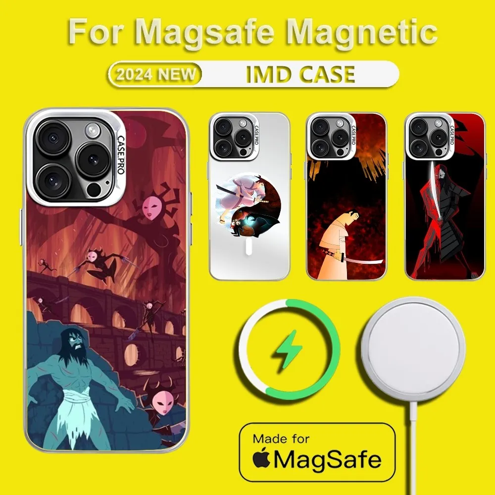 

Чехол для телефона Beast Kingdom S-Samurai Jack для iPhone 15,14,13,12,11,Plus,Pro,Max Mini Magsafe, магнитная Беспроводная зарядка