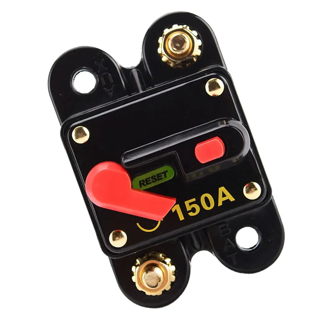 150 Amp Manual Reset Circuit Breaker Fuse Holder Kill Switch 5V-50V DC