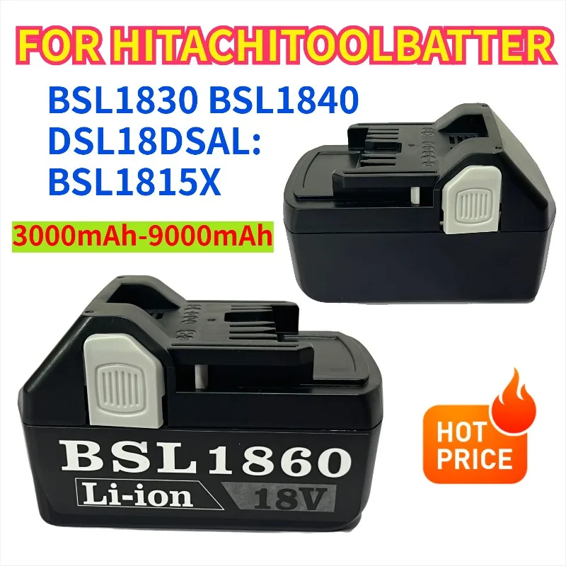 

For Hitachi/HiKOKI 18V Power Tools Li-ion Battery 9000mAh for BSL1830 BSL1850 BSL1860 BCL1815 EBM1830 BSL1840 330139 DS18DBL