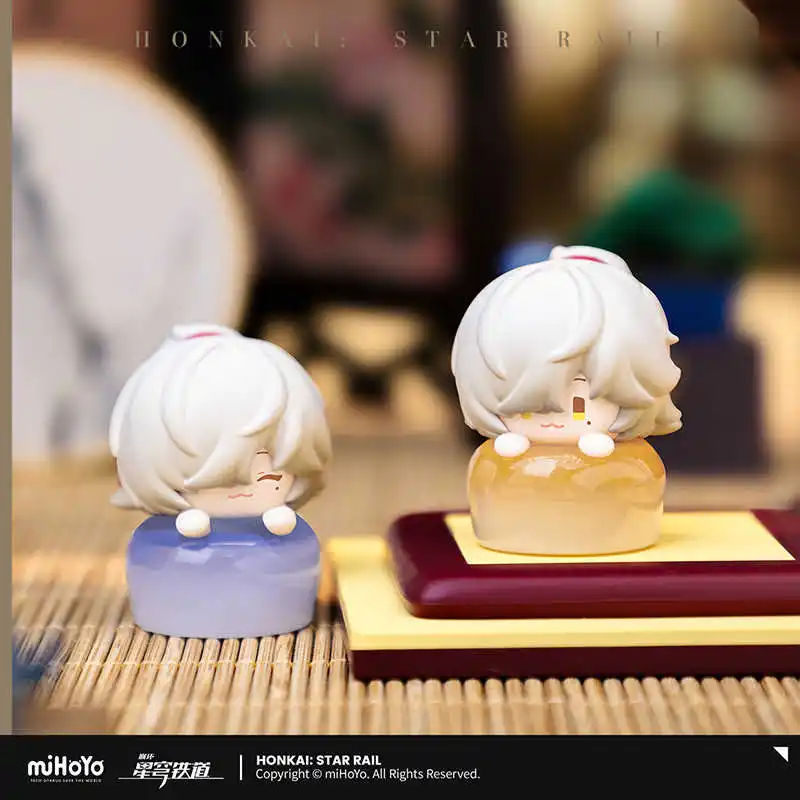 MiHoYo Official Honkai: Star Rail Jing Yuan Silver Wolf Fingertip Key Cap Small Figure Mechanical Keyboard Game Anime Toy Kids