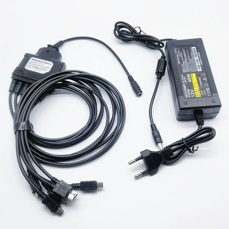 Adattatore cavo caricabatterie multifunzionale a 6 vie per HYT Hytera TC310 TC320 TC-310 TC-320 Ricarica radio bidirezionale