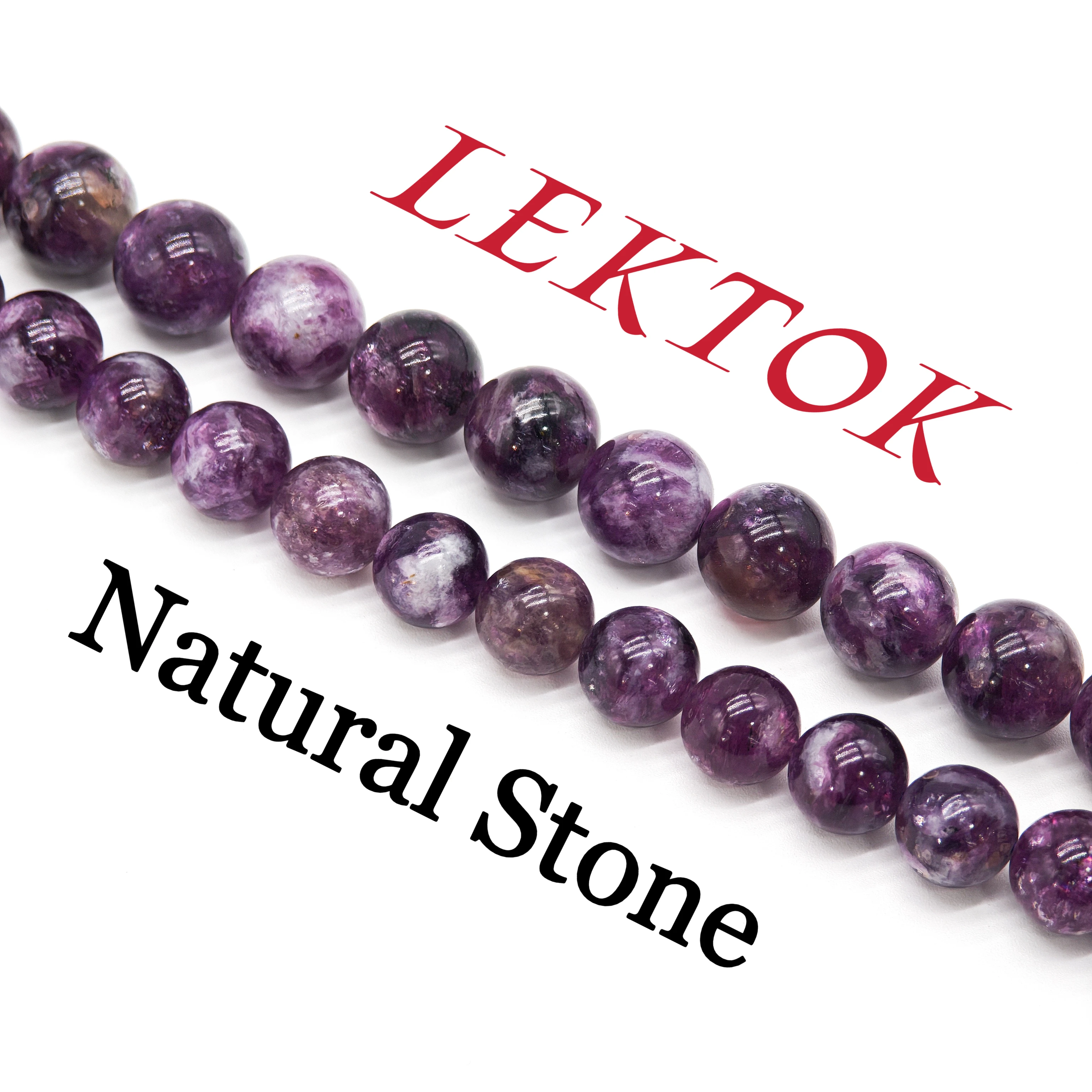 

AA Natural Stone Beads Dark Amethyst Purple Crystal Quartz Loose Bead Jewelry Making DIY Bracelets Necklace Accessories Charms