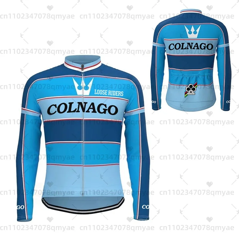 Colnago ركوب الدراجات جيرسي رجل دراجة بأكمام طويلة جيرسي الصيف طويلة الأكمام البلوز دراجة سباق موحدة