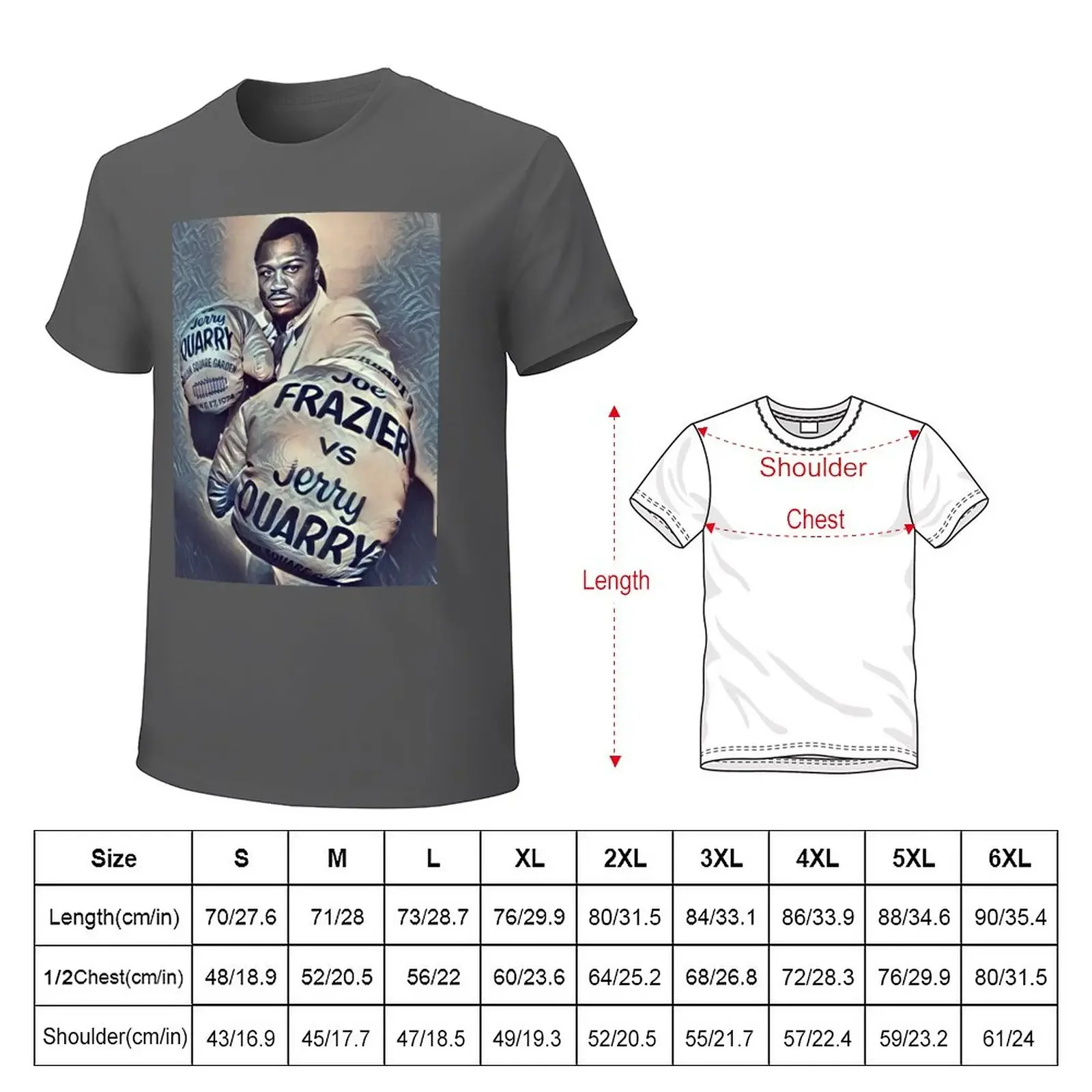 Joe Frazier ready for Jerry Quarry T-Shirt sweat boys animal print heavyweight t shirts for men