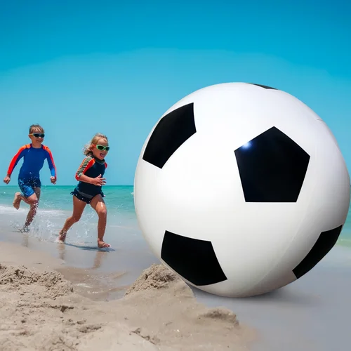 Juegos al aire libre, juguete divertido de fútbol gigante, pelota de fútbol sgrass, pelota deportiva divertida para la escuela, pelota de playa, fútbol gigante de PVC grueso