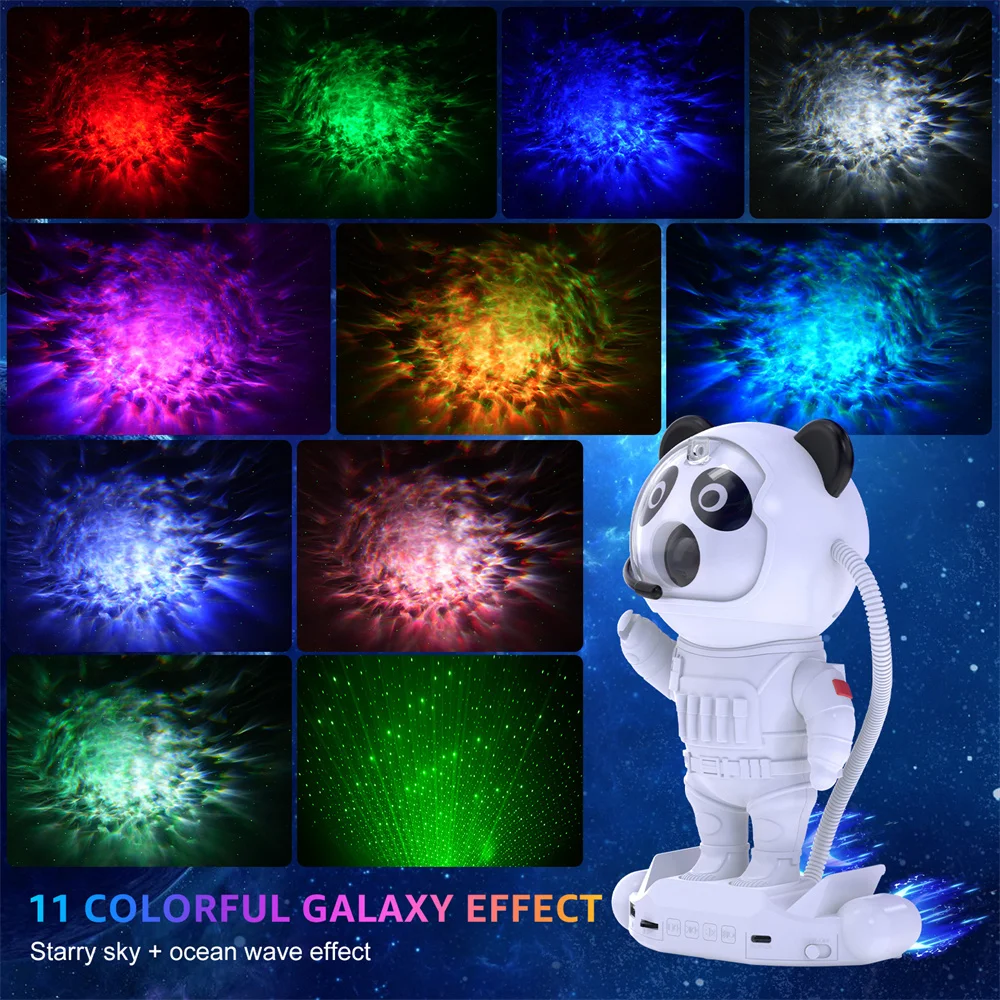 2024 New Astronaut Musical Galaxy Projector With Bluethooth Player Type-C input port With Remote Control For living Room Bedroom