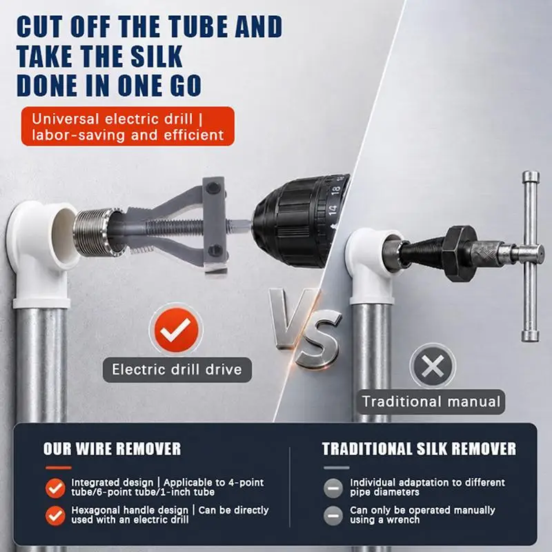 2 Jaw 3 Jaw Broken Screw Extractor Hex Shank Pipe Remover For 1/2 3/4 1 Inch Water Tap Rusty Bolt Removal Repair