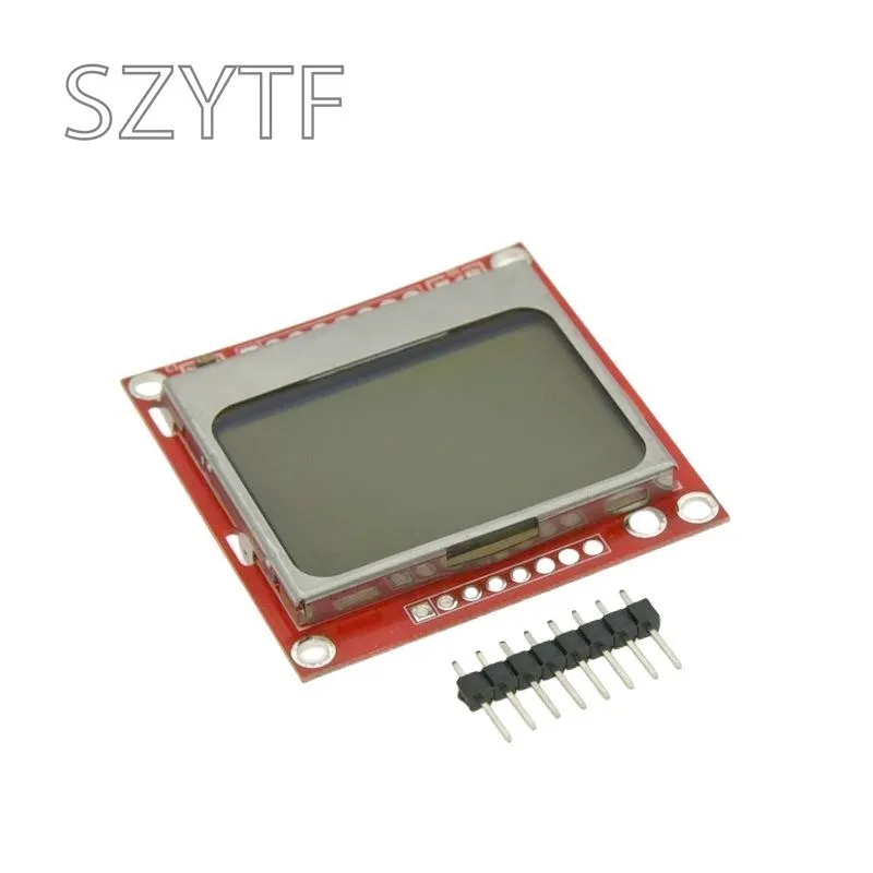 High Quality 84X48 84x84 LCD Module Red baseboard White Backlight Adapter PCB For Nokia 5110 Arduino