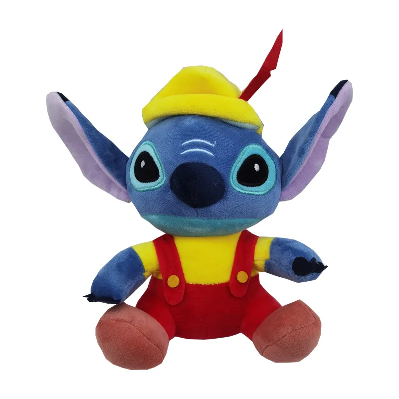 Mainan Mewah Disney 25Cm Figur Anime Asli Stitch Disney Lilo & Stitch Mainan Boneka Lucu Periferal Film Hadiah Ornamen Lembut