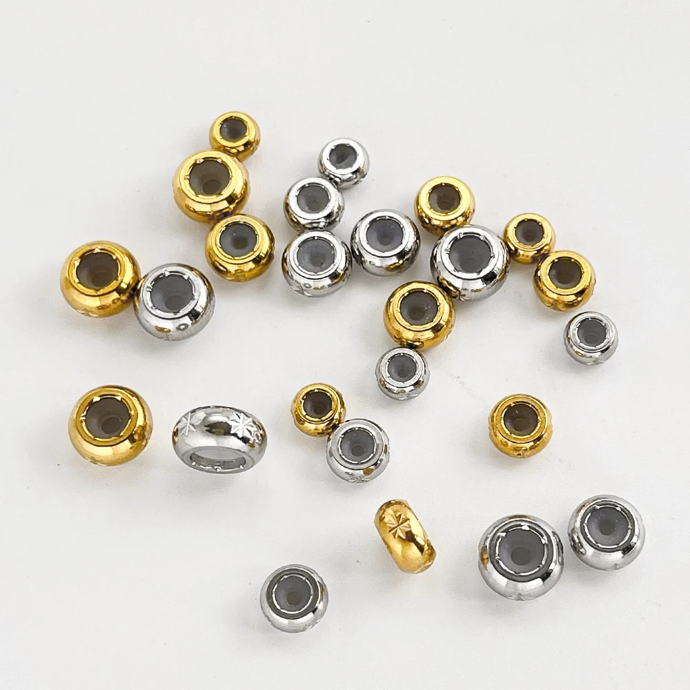 Cordial Design 50Pcs Jewelry Findings/Hand Made/Stainless Steel/Spacers Beads/DIY Accessories/Beads For Bracelets #195482