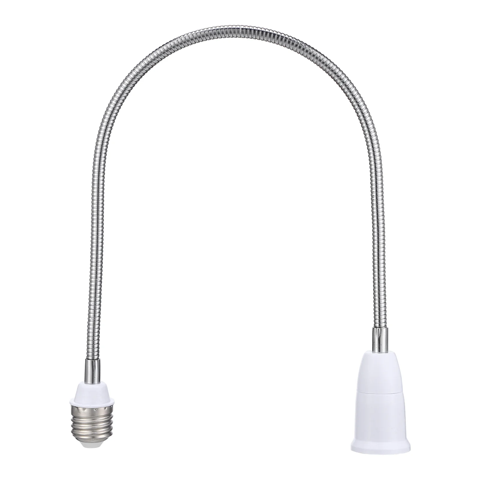 E27 مقبس الإضاءة موسع 60 سنتيمتر مرنة معقوفة لمبة حامل للمنزل مكتب الإضاءة مصباح محول مأخذ التوصيل ، لمبة موسع ،