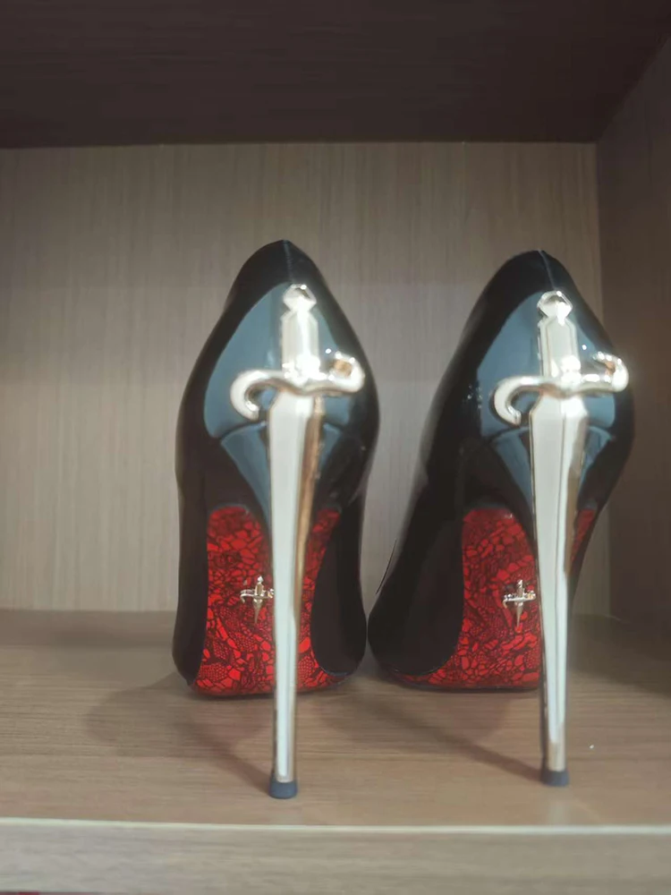 Alionly 2026 Nieuwe 8CM Dunne Hoge Hakken Pompen Vrouwen Puntschoen Slip Op Schoenen Elegante Prom Bruiloft Stripper Dames Sandalen - afbeelding 2