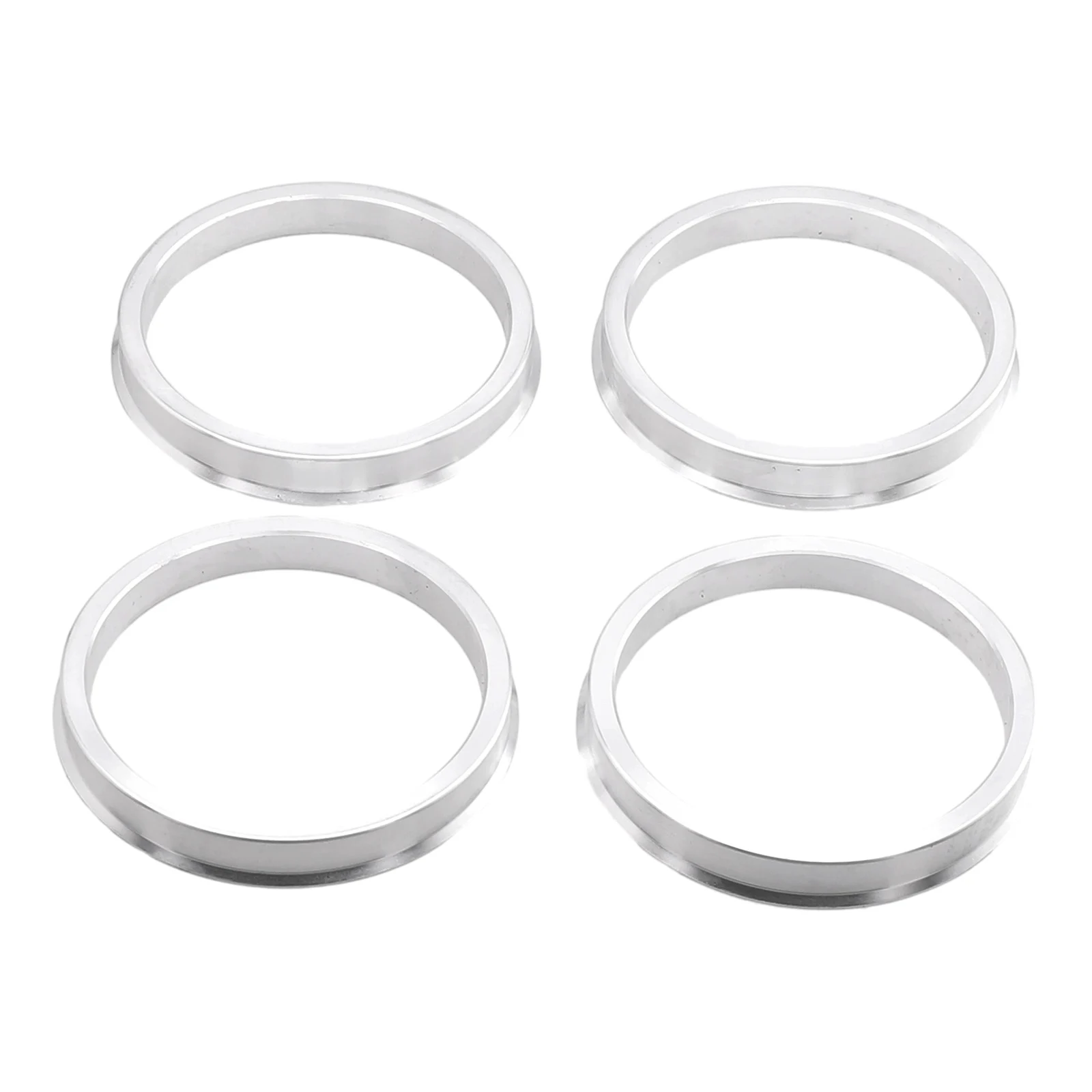 Elegant Design Practical Brand New Easily Install Hub Centric Rings Auto Parts Car Accessories Replacement Silver 4pcs