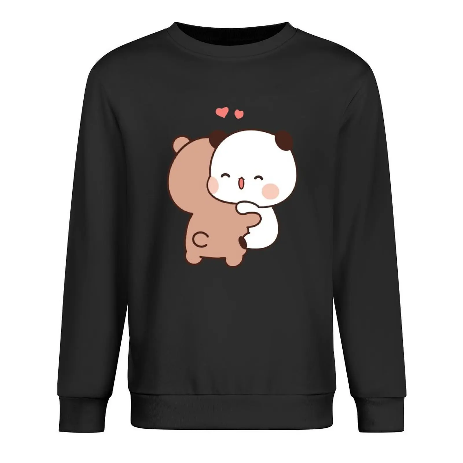 

Love Hug between DuDu Bear and BuBu Panda Pullover clothes for men men's clothing men wear oversize sweatshirts