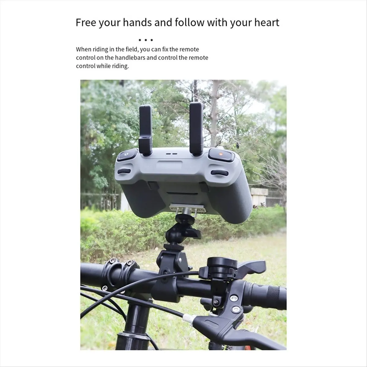 goodidea Bike Clip Mount for OSMO Pcoket 3/Action Bicycle Bracket Holder Fix Clamp Protable Clip for RC/RC 2 Remote Controller