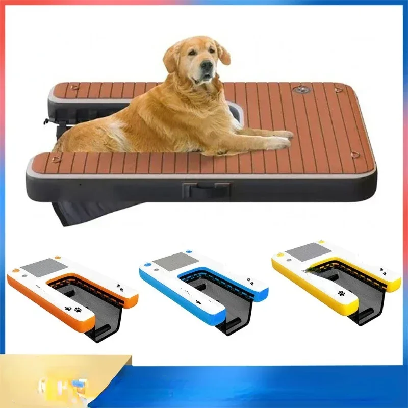 Cheap And Fine Hot Sales Pet Dog Ladder Dog Water Toys Inflatable Floating Platform Eva Dog Ladder