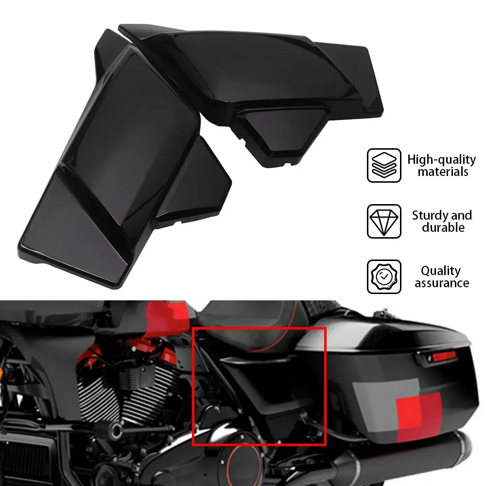 

2 PCS Motorcycle Battery Side Covers Panels Fits For Harley-Davidson Touring Road Glide Street Glid 2023-2026 Accessories