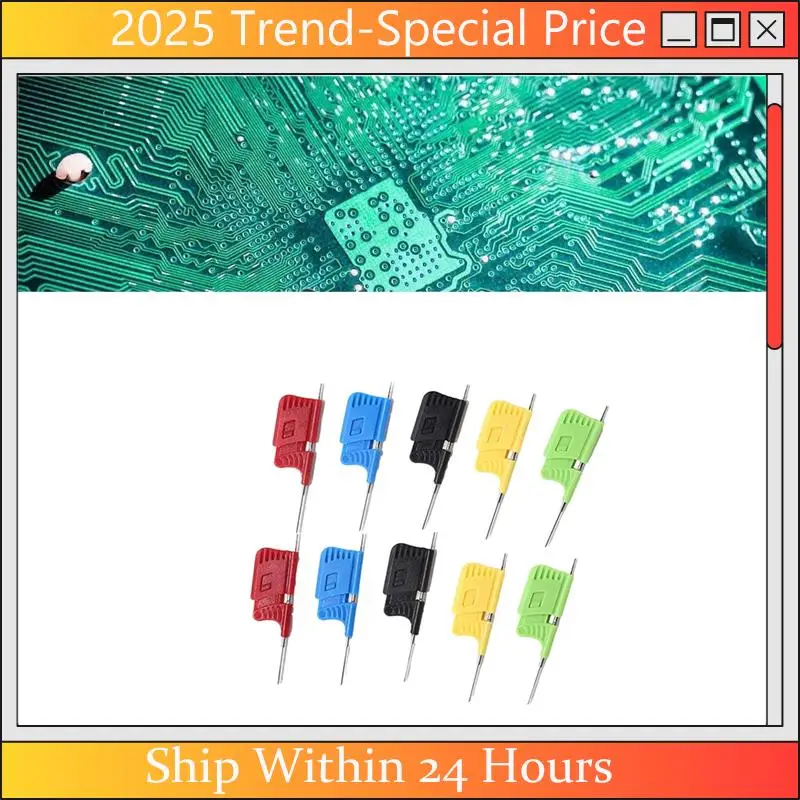 

A61Z Deals 10PCS SDK08 Test Clips With Jumper Cable: 40V, 2A Test Clamp For Ultra Small Size Electrical Testing