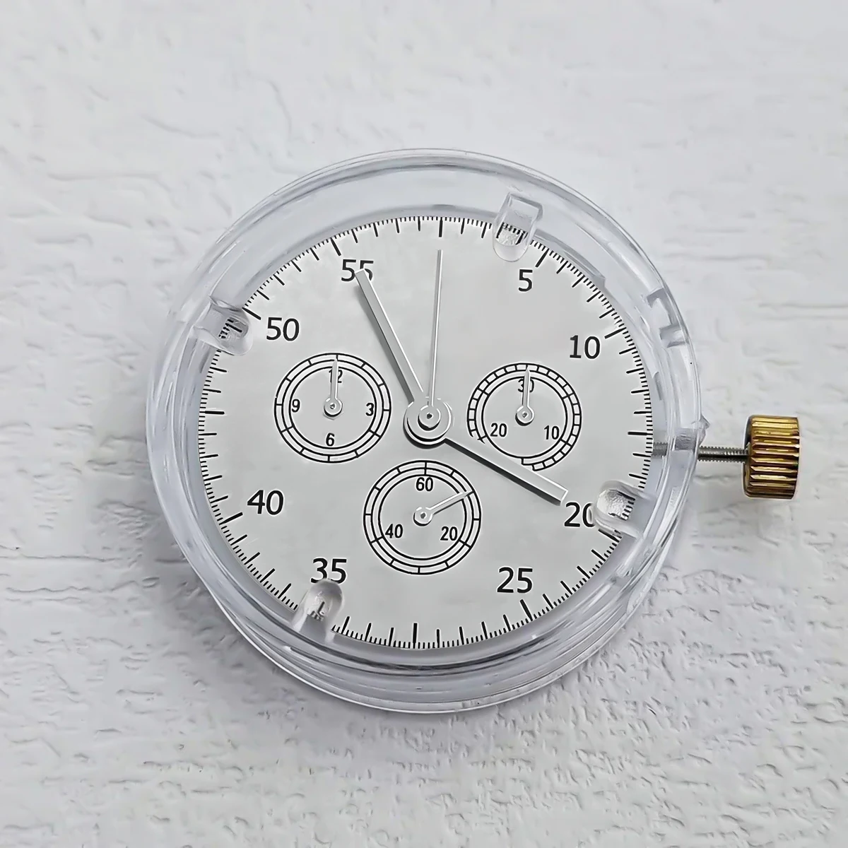 حركة الساعة الأوتوماتيكية 3.6.9 كرونوجرباه لحركة آسيوية 7750 حركة إصلاح بديلة ميكانيكية لـ 7753 بدون تاريخ