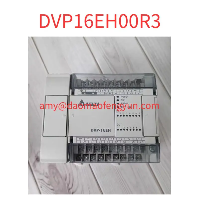 Used  DVP16EH00R3 Delta PLC is in good working condition