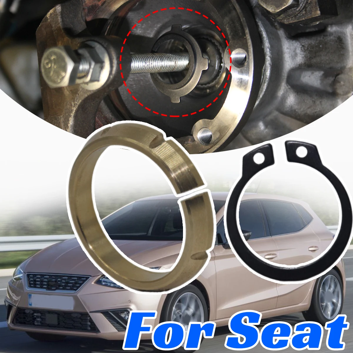 

5/6 Speed Manual Transmission Gearbox Differential Ring Washer Seal Brass Snap for Seat Altea Ateca Arona Cordoba Ibiza 6K Inca