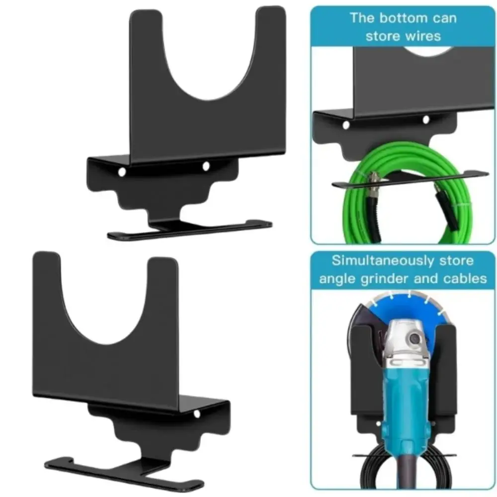 

Держатель для угловой шлифмашины на 2 позиции, многофункциональная настенная стойка для угловой шлифмашины, кронштейн для инструмента, подставка для угловой шлифмашины, верстак