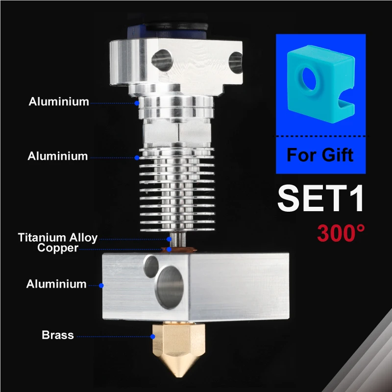 Mellow Titanium Heat Break Hotend for Creality Ender 3