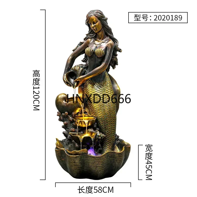 new style European-Style Water Fountain Modern Indoor Humidifier Opening Fortune TV Cabinet next to Living Room Floor Stand Deco