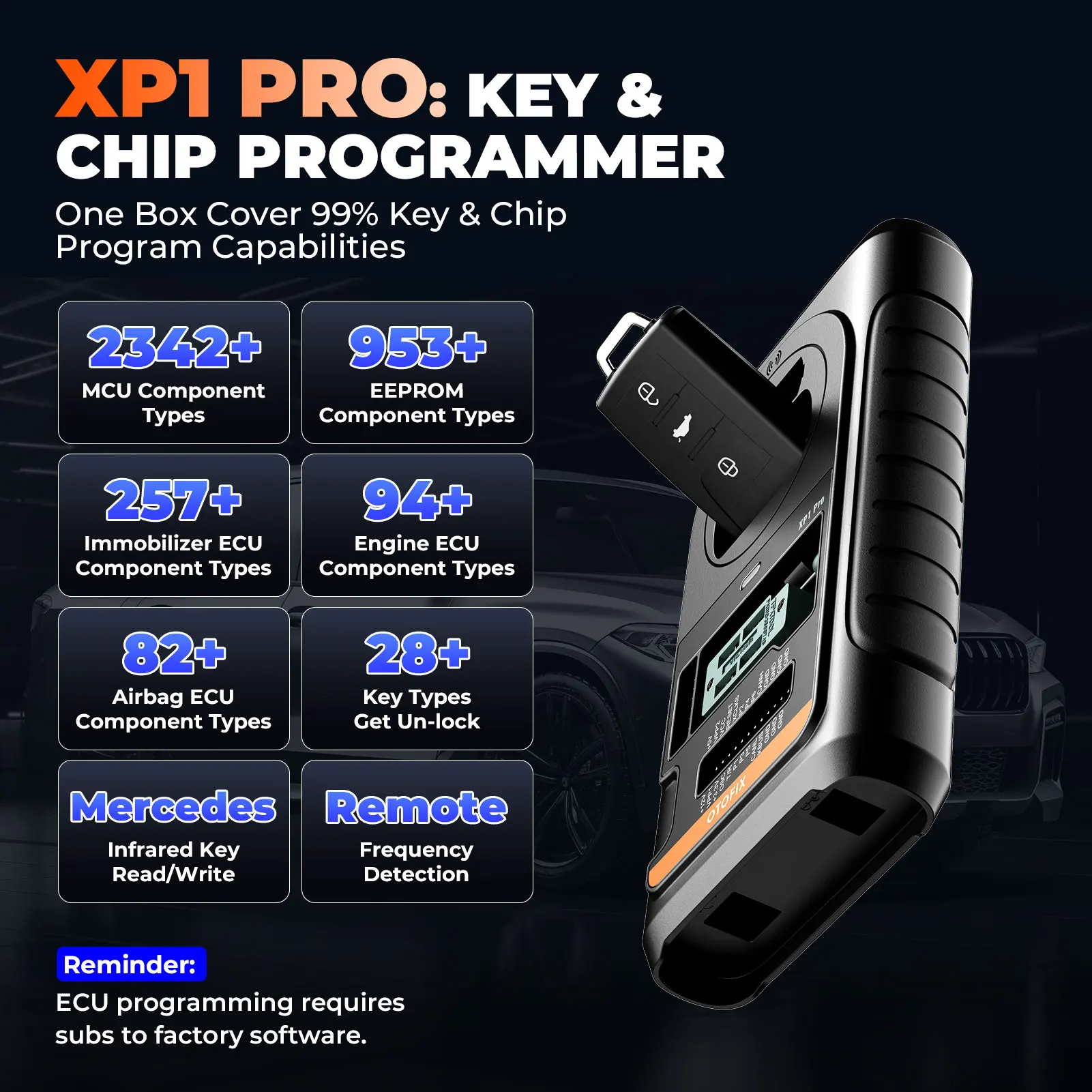 OTOFIX IM2 IMMO Locksmith Level Key Programming Tool XP1 PRO All in One Auto Key Programming Accessory Tool 2 Years Free Update