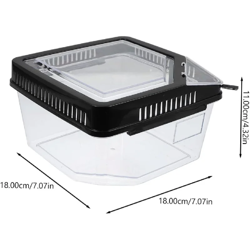 

Змея питон паук дворец ящерица скорпион многоножка рогатая лягушка геккон жук коробка для кормления, принадлежности для рептилий, контейнер habitat