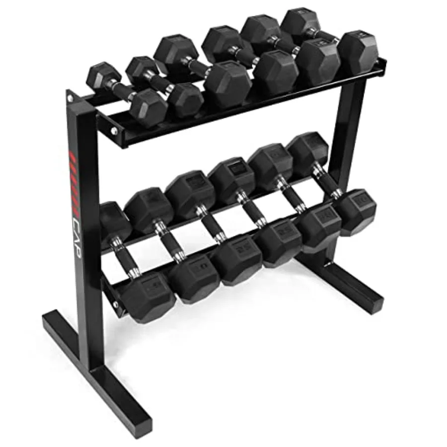 

Гантели WF Athletic Supply с резиновым покрытием и контурной рукояткой для тонизирования мышц, наращивания силы и тренировки всего тела