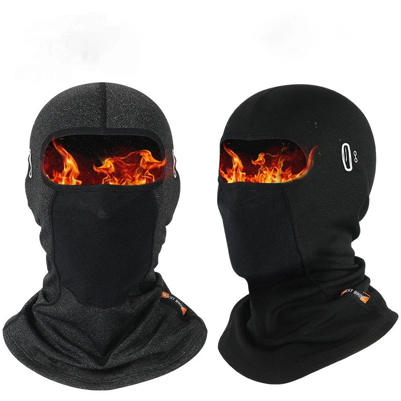AliExpress NONE Winter Windproof Thermal Balaclava with Eyeglass Port Extended Coverage Warm Face Mask Helmet Liner for Motorcycle Cycling Ski