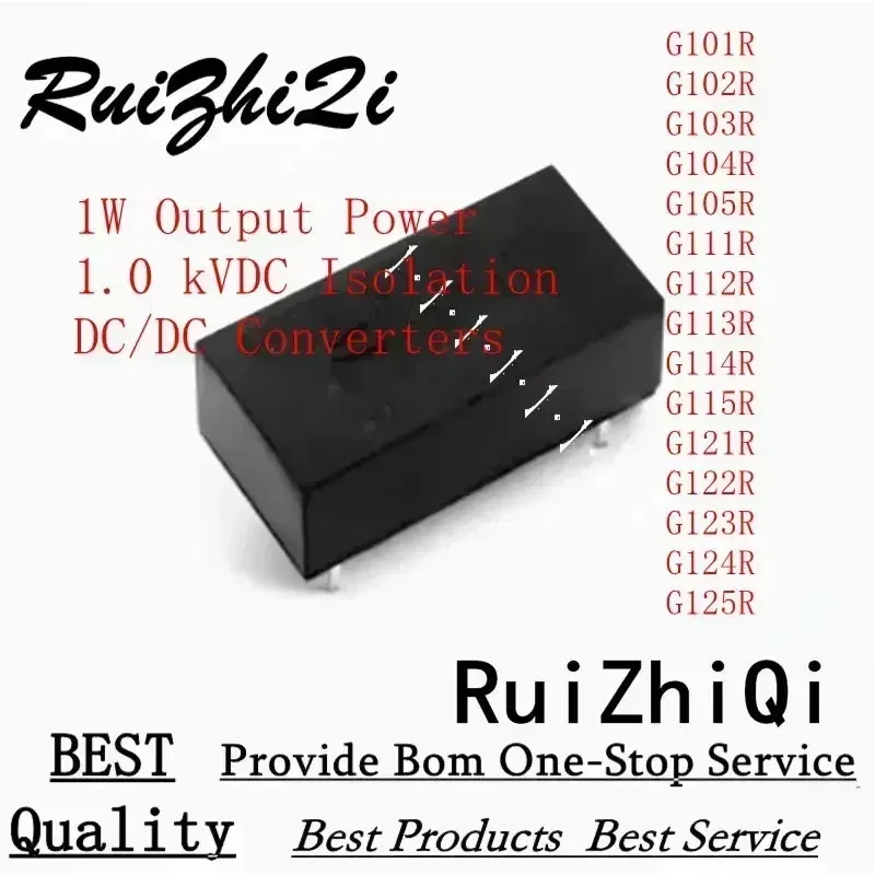 10PCS/LOT G101R G102R G103R G104R G105R G111R G112R G113R G114R G115R G121R G122R G123R G124R G125R 1W POWER 1000VDC DC/DC DIP
